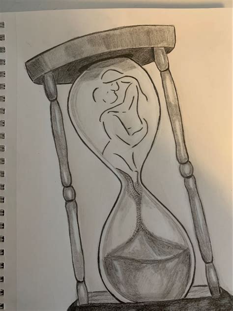 meaningful hourglass drawing|Hourglass Pencil Drawing: A Timeless Symbol of Time and Flow